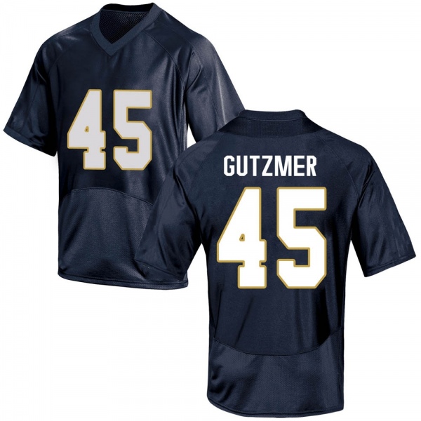 Colin Gutzmer Notre Dame Fighting Irish NCAA Men's #45 Navy Blue Game College Stitched Football Jersey JUO5755DC